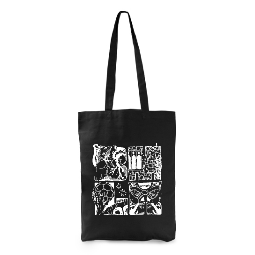 Bolsa algodón color negro BM LA ROCA